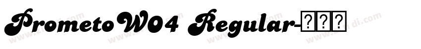 PrometoW04 Regular字体转换